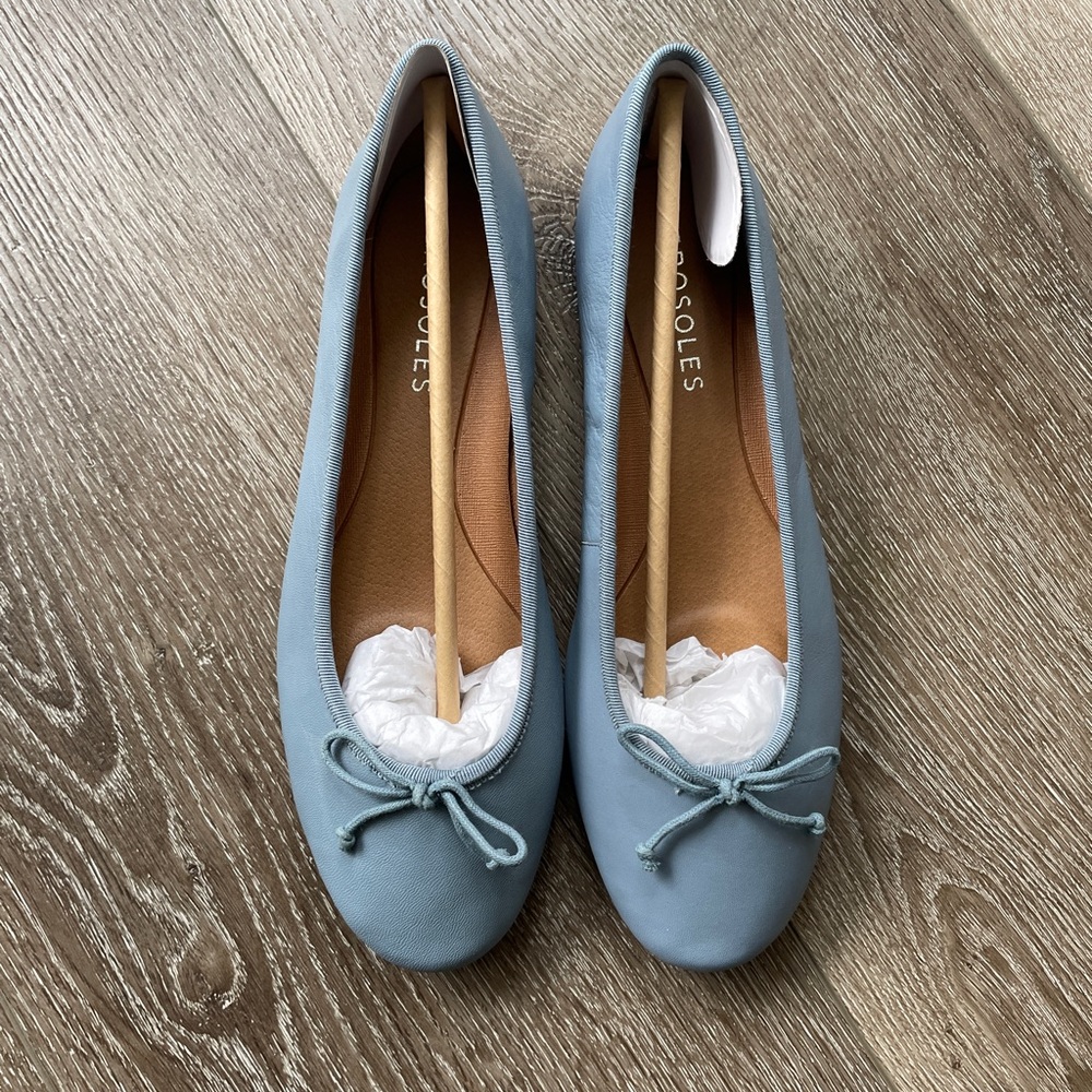 NWT - Ballet flats blue leather NWT  sz 8.5